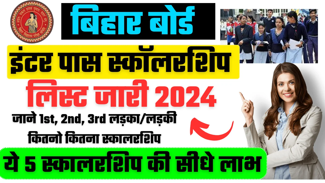 Bihar Inter Pass Scholarship 2024 बिहार बोर्ड 12वीं पास स्कॉलरशिप 2024